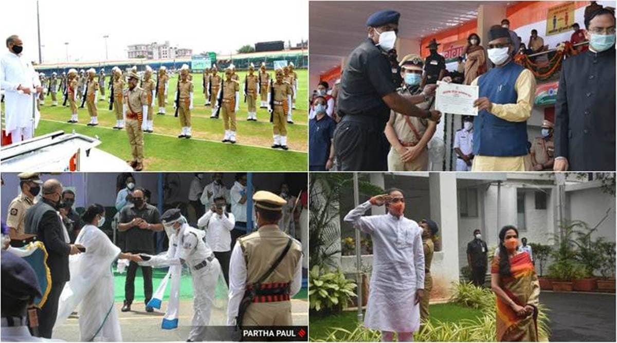 Independence Day celebrations, 74th Independence Day, maharashtra Independence Day celebrations, j&k Independence Day celebrations, mamata banerjee, ashok gehlot, indian express news
