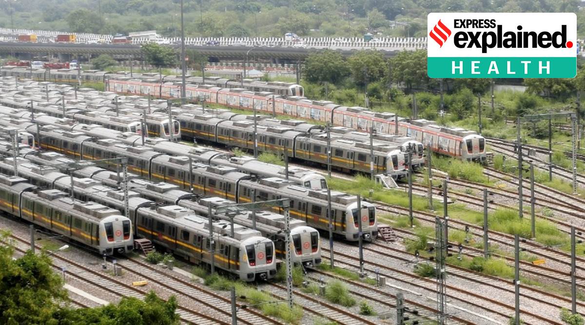 Train frequency will be less initially and scaled up based on demand. Alternate seats will have to be left vacant and a distance of one metre will have to be maintained between two persons standing. File/Express Photo