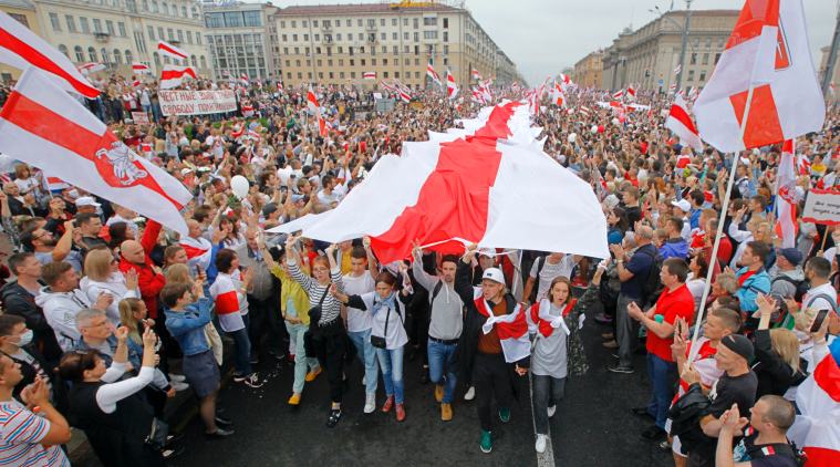 Belarus protests, Belarus, Belarus elections, Alexander Lukashenko, Lukashenko Putin, Lukashenko coronavirus, Belarus president covid, Sviatlana Tsikhanouskaya, express explained, indian express