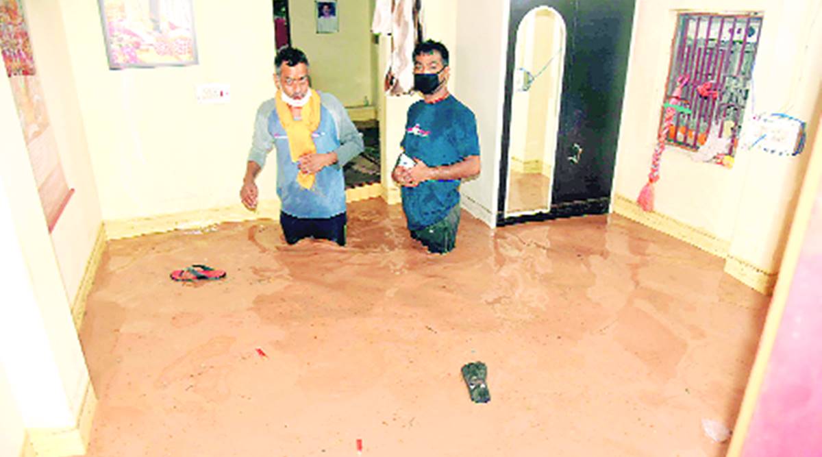 heavy rainfall, Sukhna floodgates opened, Khuda Lahora flooded, Punjab news, Indian express news