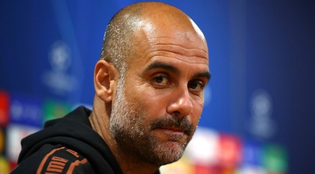 Manchester City manager Pep Guardiola during the press conference (Source: Reuters)