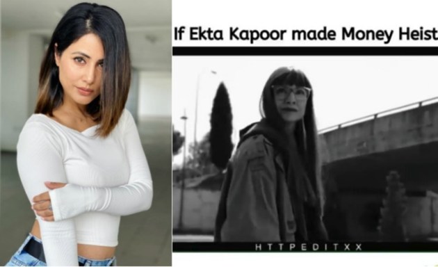 hina khan money heist fan