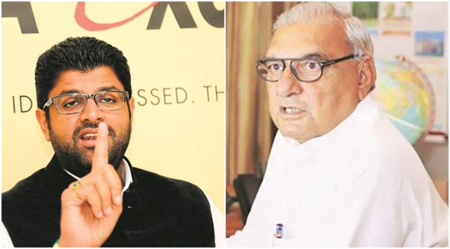 Dushyant Chautala, Bhupinder Singh Hooda in sharp exchange over land ...