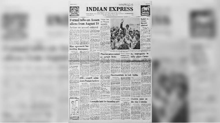 August 6, 1980, Forty Years Ago: Assam Talks