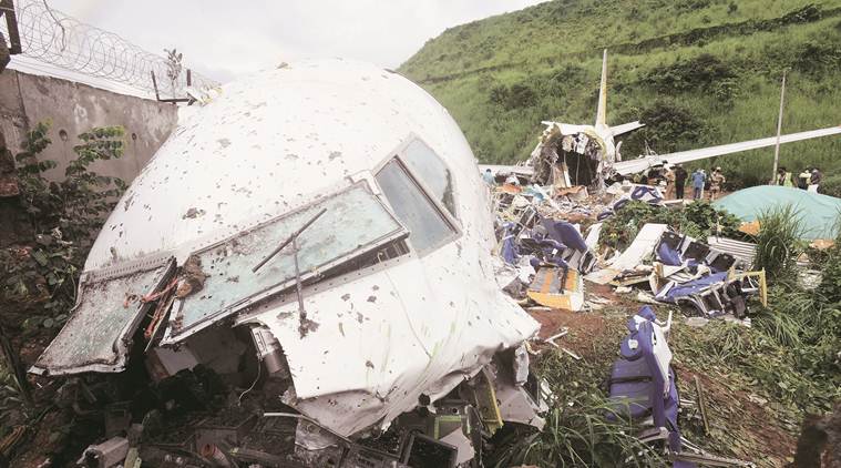 kerala air crash, kerala plane crashlanding, kozhikode airport plane skid off, kerala tabletop airport