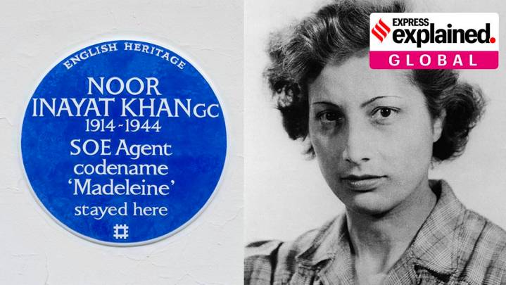 World War II spy Noor Inayat Khan, blue london plaque, london plaque noor inayat khan, who was noor inayat khan, what is blue london plaque, indian express explained