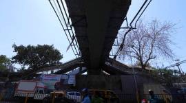 An under-construction bridge near East Punjabi Bagh fell on him and four trucks were parked under it. (representational) punjabi bagh