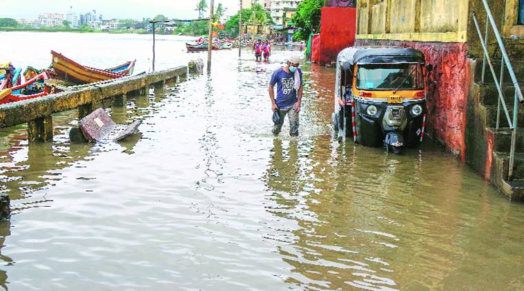 Mumbai rainfall, Brihanmumbai Municipal Corporation, waterlogging , Mumbai news, Indian express news