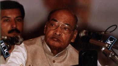 PM Narasimha Rao at the AICC session. (Photo: Express archive)