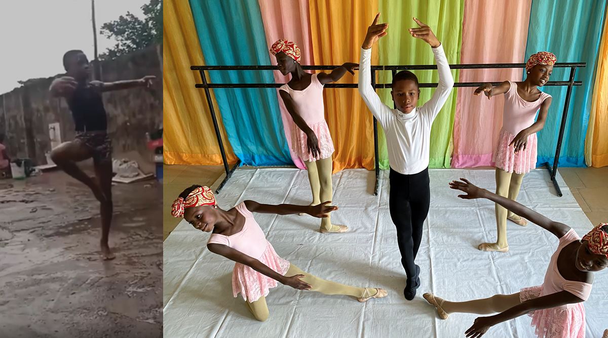 ballet, nigeria boy ballet in rain, nigeria boy viral video ballet scholarship, nigeria boy gets scholarchip american ballet theatre, viral news, good news, indian express