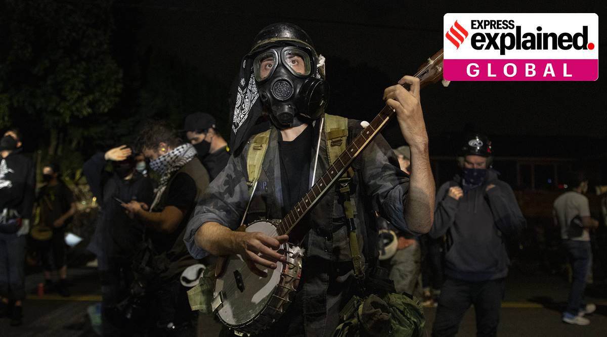 Portland protests, Portland shooting, Patriot Prayer, “Jay” Danielson, Kyle Rittenhouse, Donald trump, black lives matter, express explained indian express