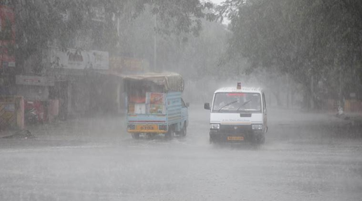 Gujarat rainfall, NDRF team, Ahmedabad news, Gujarat news, Indian express news