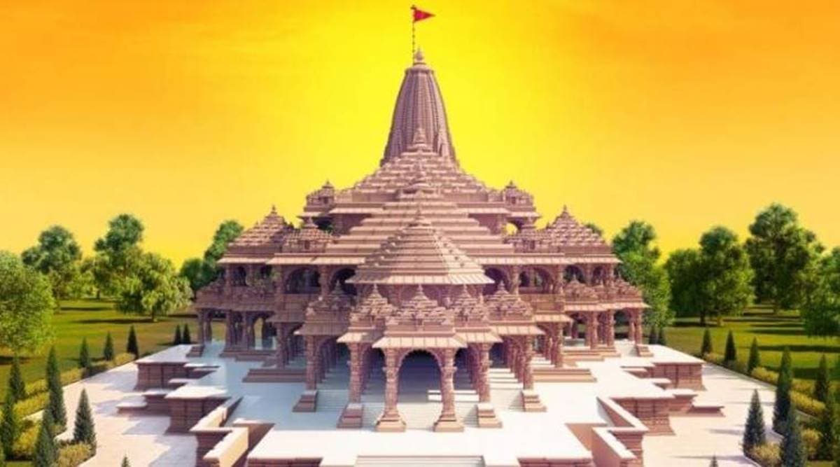 Ram temple map, Ram Janmabhoomi, Ayodhya news, UP news, Indian express news