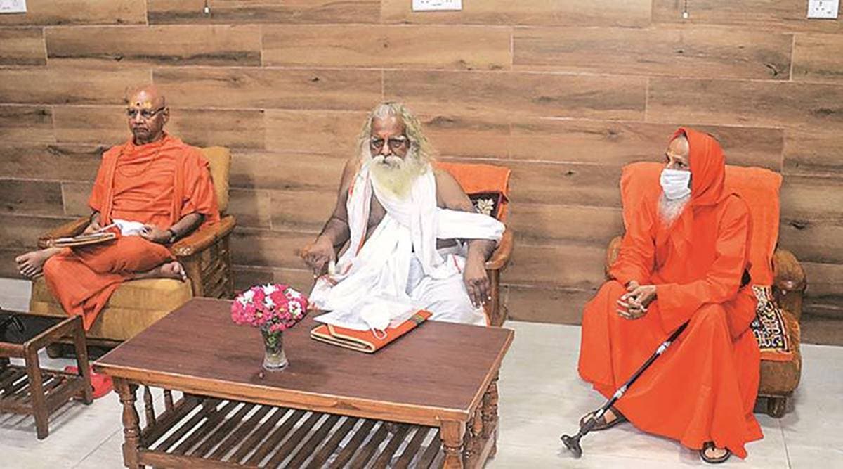 ayodhya ram janmabhoomi, ayodhya ram janmabhoomi head, ram mandir head, ram temple trust head coronavirus, ayodhya bhoomi pujan coronavirus, mahant nritya gopal das coronavirus, pm modi coronavirus, ram mandir trust coronavirus, yogi adityanath coronavirus