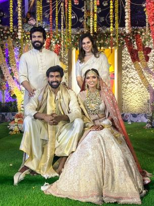 Ram Charan, Upasana Konidela, Rana Daggubati, Miheeka Bajaj