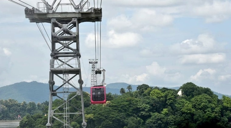 Brahmaputra ropeway, Brahmaputra river ropeway, Guwahati ropeway, Express Explained, Indian Express