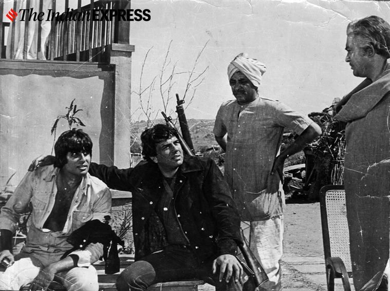 Amitabh Bachchan, Dharmendra, Satyen Kappu, Sanjeev Kumar, sholay