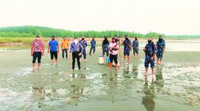 aquatic life, Sutlej river, Punjab excise official, Chandigarh news, indian express news