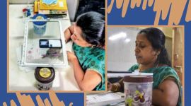 COVID-19, Coronavirus, Teacher, refrigerator trey, Online classes, virtual classroom, online class during pandemic, COVID-19, Coronavirus, Mumbai news, Trending news, Indian Express new