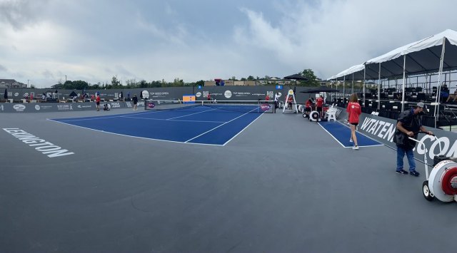 Practicing social distancing to prevent the spread of COVID-19 is important, and easily practiced at Top Seed.(Twitter/TopSeedTennisKY)  