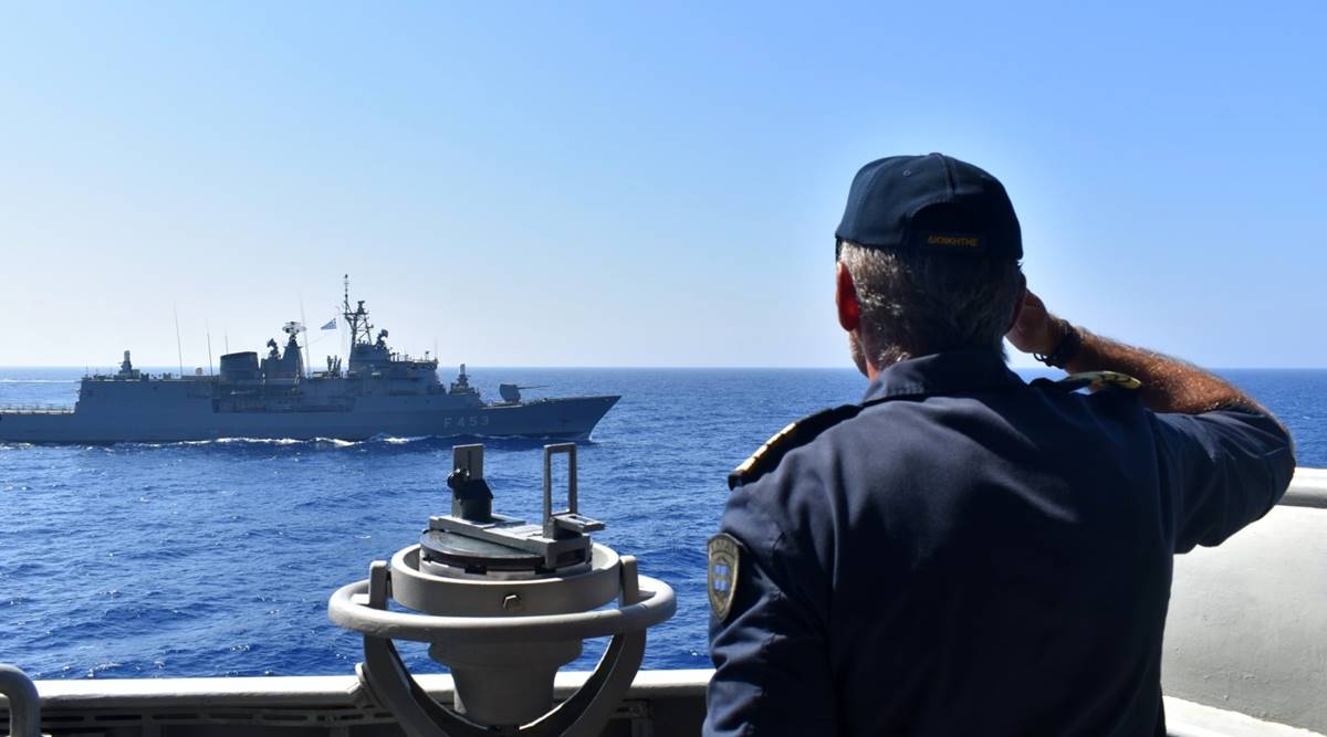 Turkey France de-escalation, Turkey France relations, Turkey accuses France, tensions in the eastern Mediterranean, eastern Mediterranean tensions, World news, Indian Express