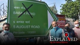 babar road, vijay goel babar road, renaming roads in delhi, delhi roads, how are road names renamed, how to change roads names, indian express