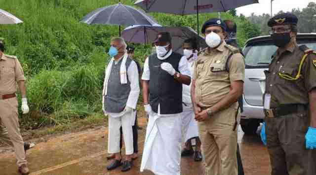 In this file photo, Kerala Chief Minister Pinarayi Vijayan is seen at the Kozhikode plane crash site. 