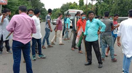 BJP congress workers clash, BJP congress workers clash Tripura, Tripura BJP, Tripura congress, Pratima Bhowmik, Tripura news, indian express