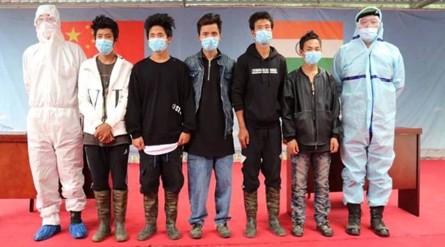 The five youths from Arunachal Pradesh who went missing were returned to Indian authorities by China’s People Liberation Army (PLA) (Source: Indian Army)