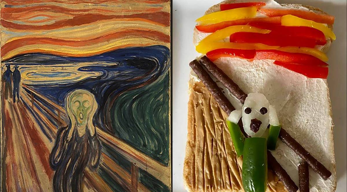 This Woman Is Recreating Classic Paintings By Picasso Van Gogh On Bread Toast Lifestyle News The Indian Express