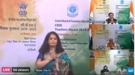 CBSE awards its 38 excellent teachers this year. Image source: twitter.com/EduMinOfIndia