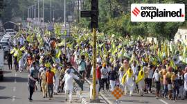 farmers protest, Farm bills, BJP MP’s residence, COngress leaders, Chandgarh news, Punjab news, Indian express news