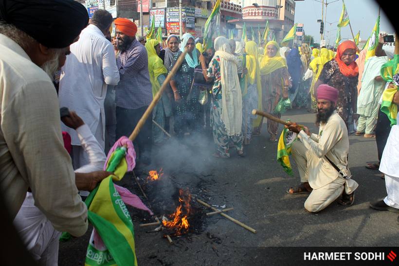 Opposing new farm bills, farmers launch protests across Punjab