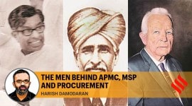 APMC, apmc act, farm bill, farm bills protest, farmers protest, C Subramaniam, Sir Chhotu Ram, Frank Parker, farmer protest news