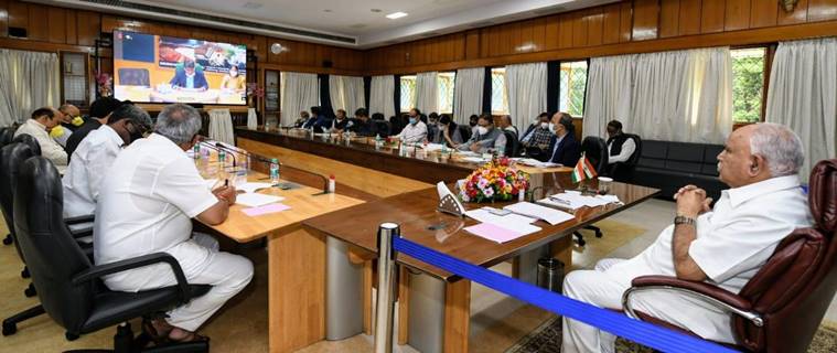 Karnataka Covid deaths, BS Yediyurappa, Karnataka Coronavirus cases, Karnataka givernment, Karnataka death rate, India news, indian express