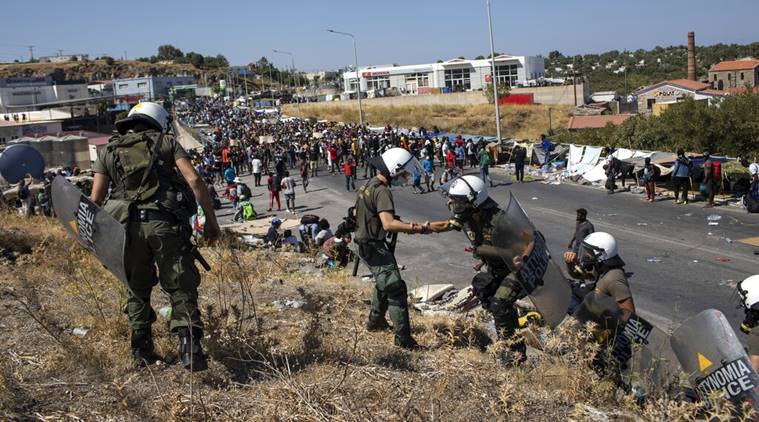 lesbos, moria migrants
