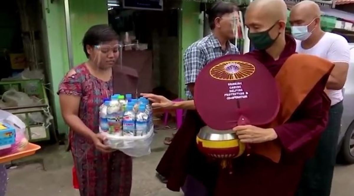 Myanmar monk, Myanmar plastic recycling