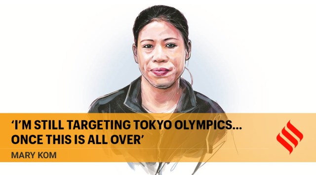 mary kom, mc mary kom, mary kom boxing, mary kom tokyo olympics, olympics 2021, covid isolation, indian express news 
