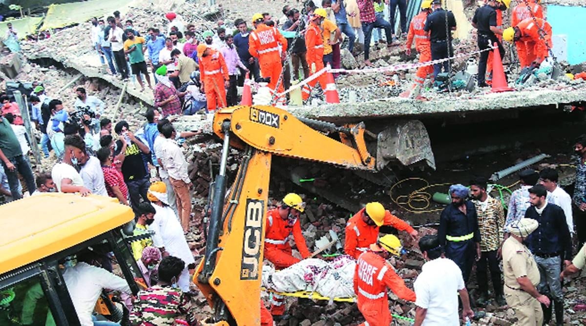 Mohali Building Collapse, Dera Bassi Building Collapse, Dera Bassi, Mohali, NDRF