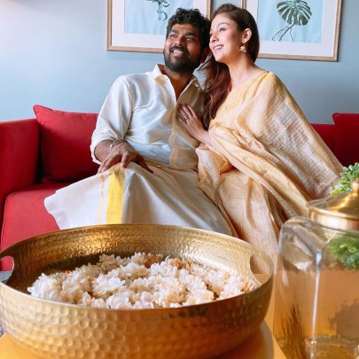 Nayanthara onam with Vignesh Shivan