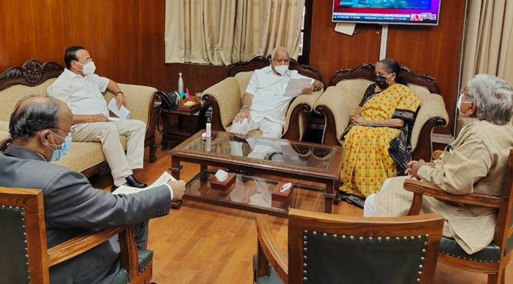 Nirmala-Sitharaman-BS-Yediyurappa-Sadananda-Gowda-Chief-Secretary-Vijay-Bhaskar-Karnataka-Govind-Karjol-Delhi