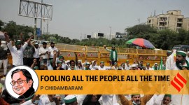 farmers protest, farm bills, farm bills protest, bharat bandh, agriculture bills, farm bills, p chidambaram, indian express