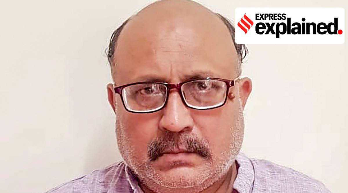 Arrested freelance journalist Rajeev Sharma in New Delhi (PTI)