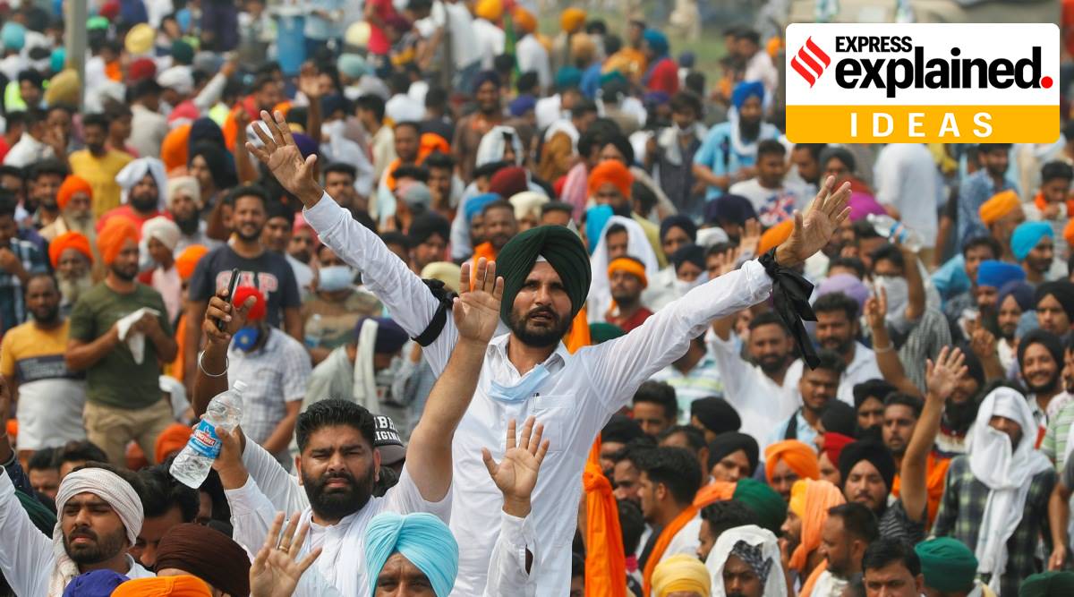 farmers protest, Farm bills, BJP MP’s residence, COngress leaders, Chandgarh news, Punjab news, Indian express news