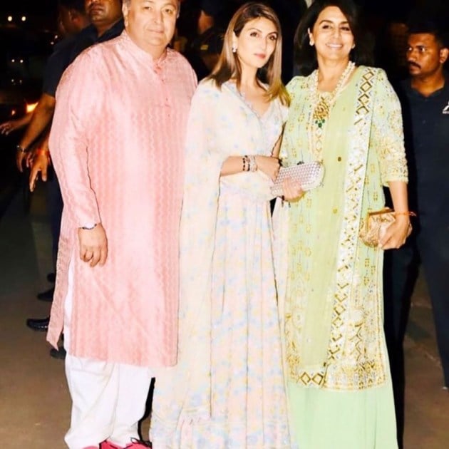 Rishi Kapoor Neetu kapoor Riddhima Ranbir kapoor