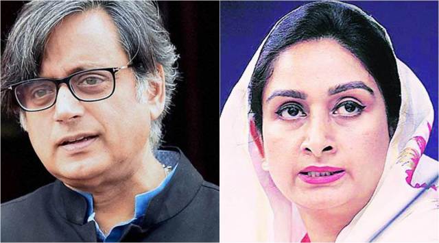 Shashi Tharoor continues as head of IT committee, Harsimrat member of external affairs panel