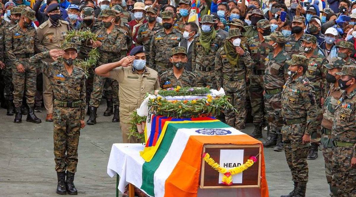 Died in landmine blast while patrolling, Special Frontier Force's Tibetan commando laid to rest