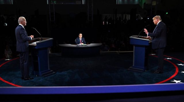 Trump Biden debate, Biden tells trump to shut up, US elections debate anger, US presidential polls, Joe Biden, Donald Trump, world news, Indian express