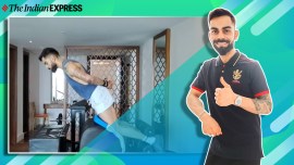 virat kohli fitness, fitness goals, nordic curl, hamstring exercise, virat kohli fitness videos, IPL fitness, IPL match RCB vs Mumbai, Mumbai Indians and RCB, virat kohli RCB, indianexpress.com, indianexpress,