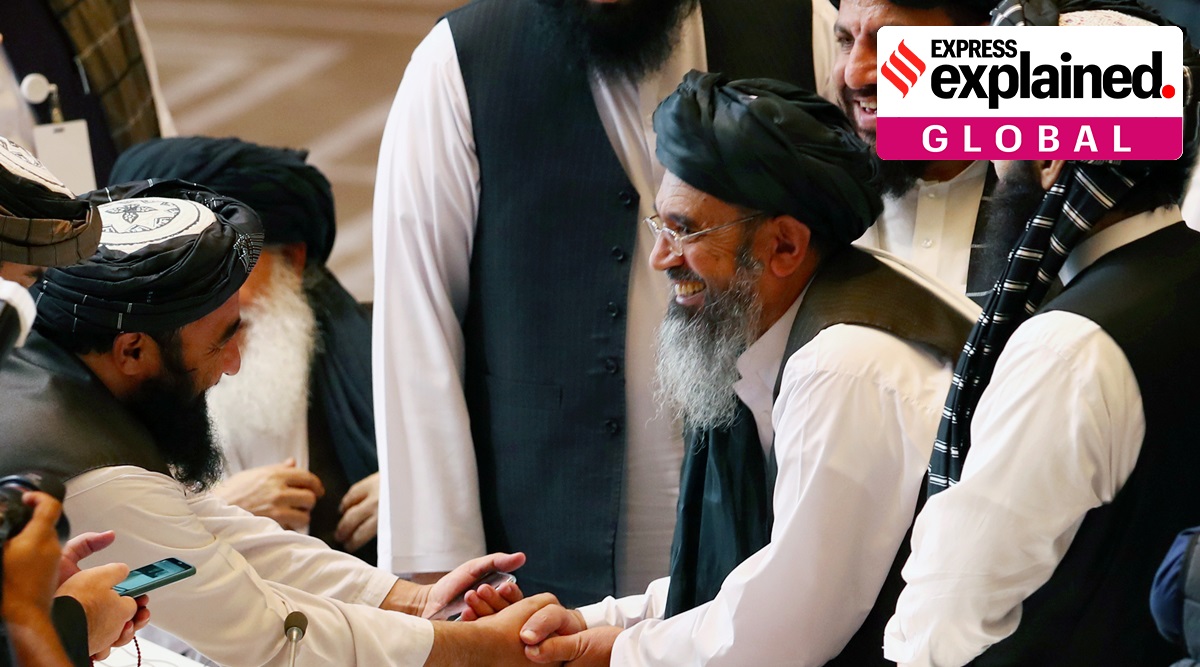 afghan talks, doha talks, afghan taliban talks, afghan peace talks, taliban, jaishankar doha talks, jaishankar taliban afghan talks, indian express